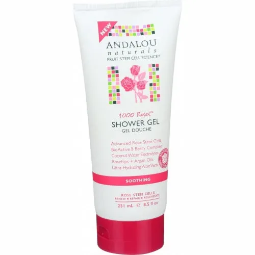 1000 Roses Soothing Shower Gel 8.5 Oz By Andalou Naturals