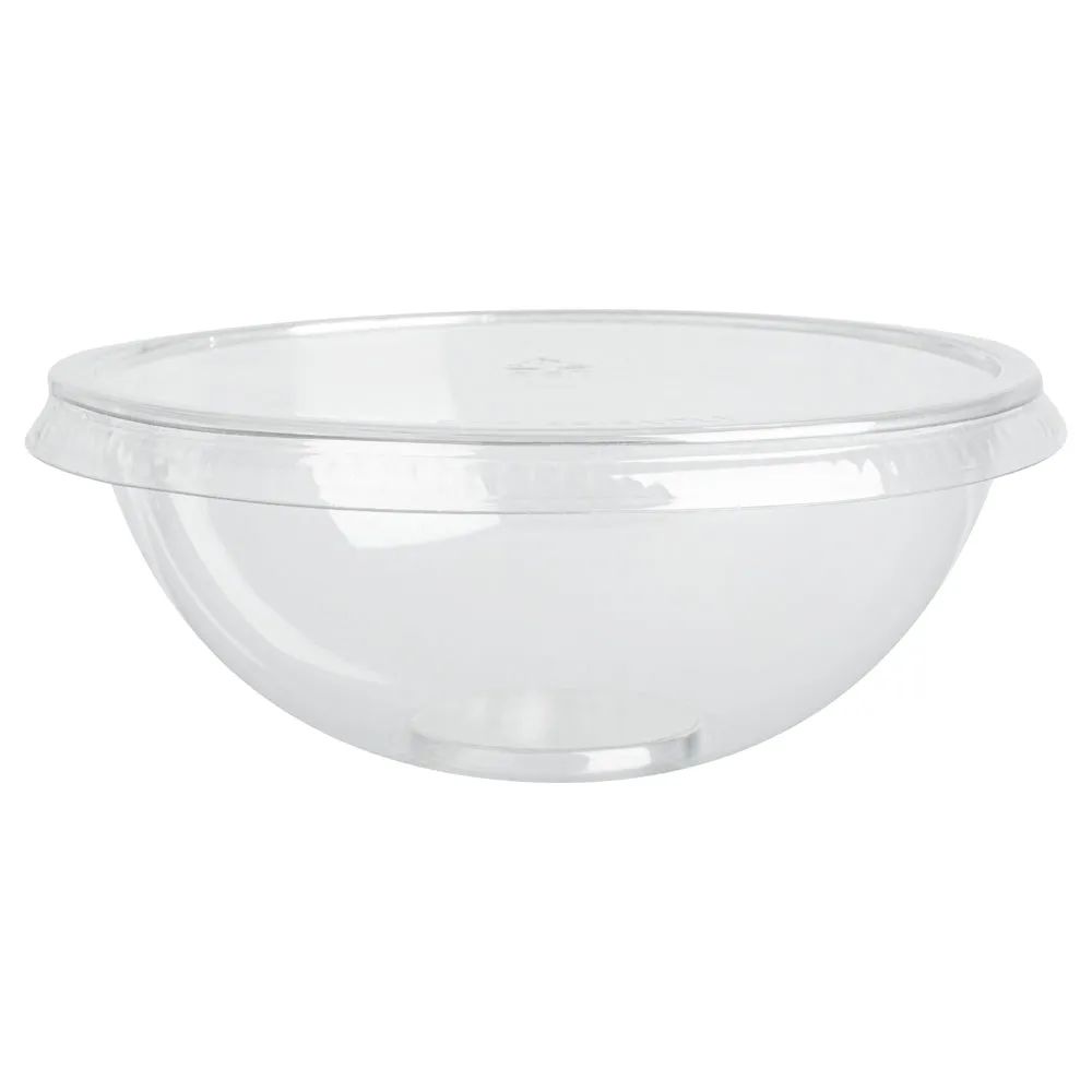 18 oz Round Clear Plastic Salad Bowl - 6" x 6" x 2 1/2" - 200 count box