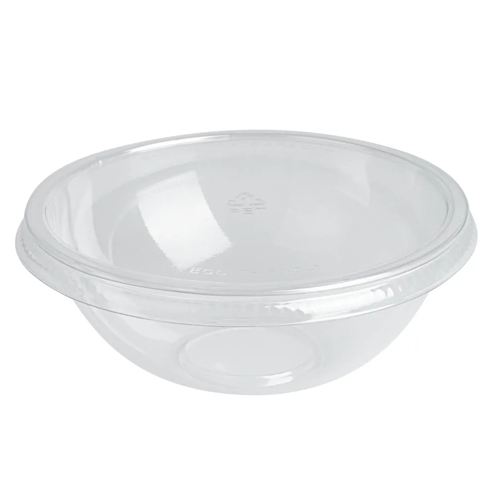 18 oz Round Clear Plastic Salad Bowl - 6" x 6" x 2 1/2" - 200 count box