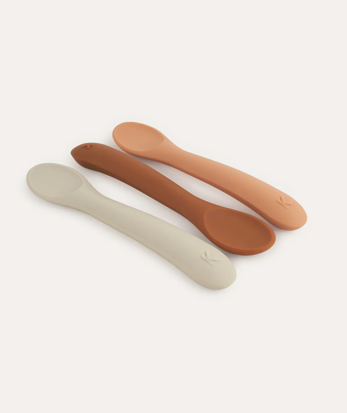 3 Pack Weaning Spoons - Apricot Mix