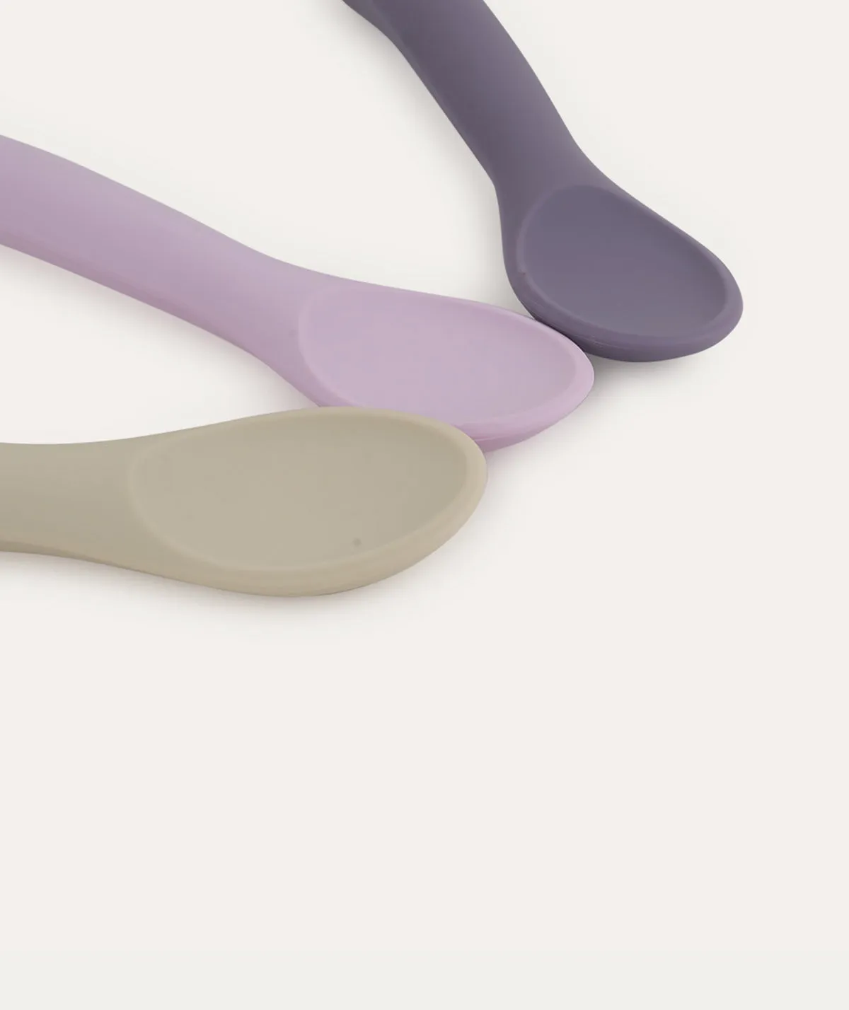 3 Pack Weaning Spoons - Lilac Mix