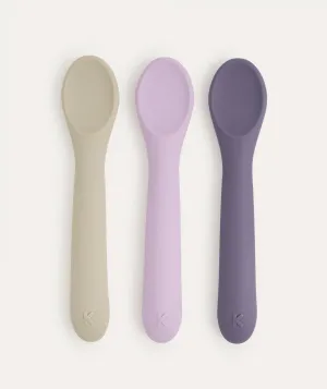 3 Pack Weaning Spoons - Lilac Mix