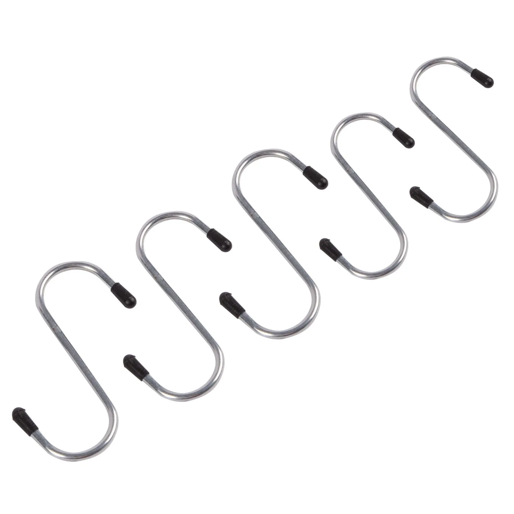 65mm Heavy-Duty Iron S-Hooks - Pack of Five - By Ashley