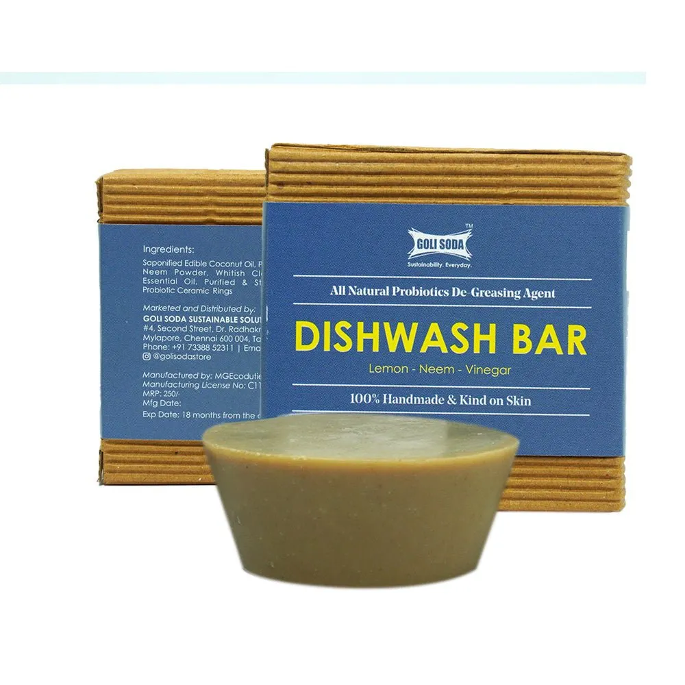 All Natural Probiotic De Greasing Agent Dishwash Bar Set of 2