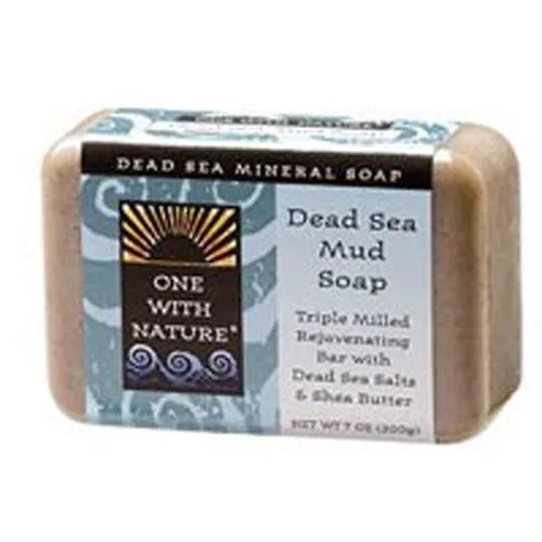 Almond Bar Soap DEAD SEA MUD, 7 OZ By One with Nature