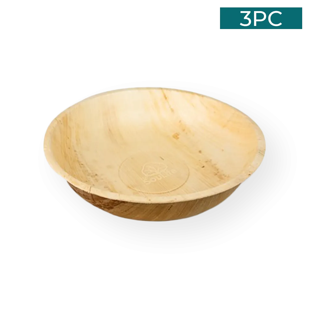 Areca Nut Leaf Salad Bowl 3PC