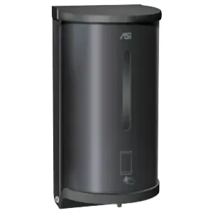 ASI 0362-41 Auto, Liquid Soap / Gel Hand Sanitizer Dispenser (Batt.) Matte Black, 30 oz., Surface OR Stand Mount