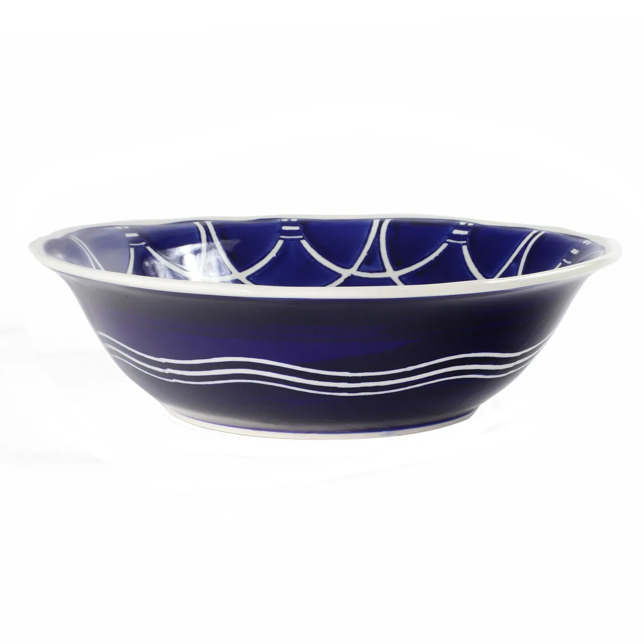 Blue Garden 12" Serving Bowl