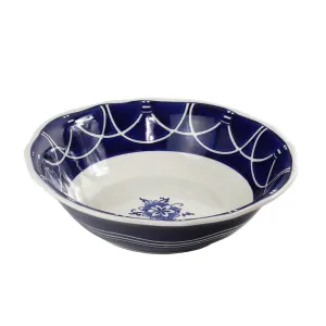 Blue Garden 12" Serving Bowl