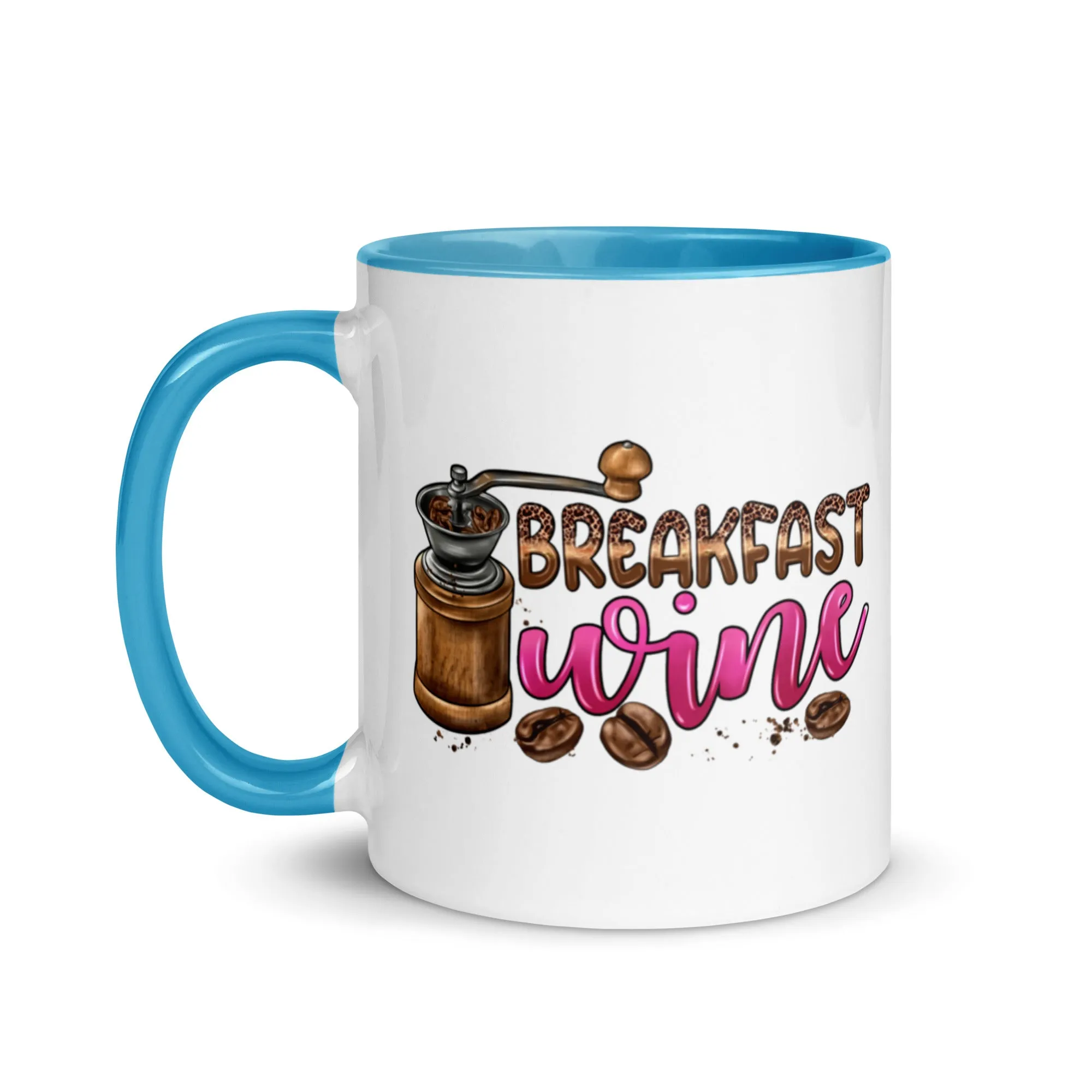 Breakfast Wine Mug with Color Inside