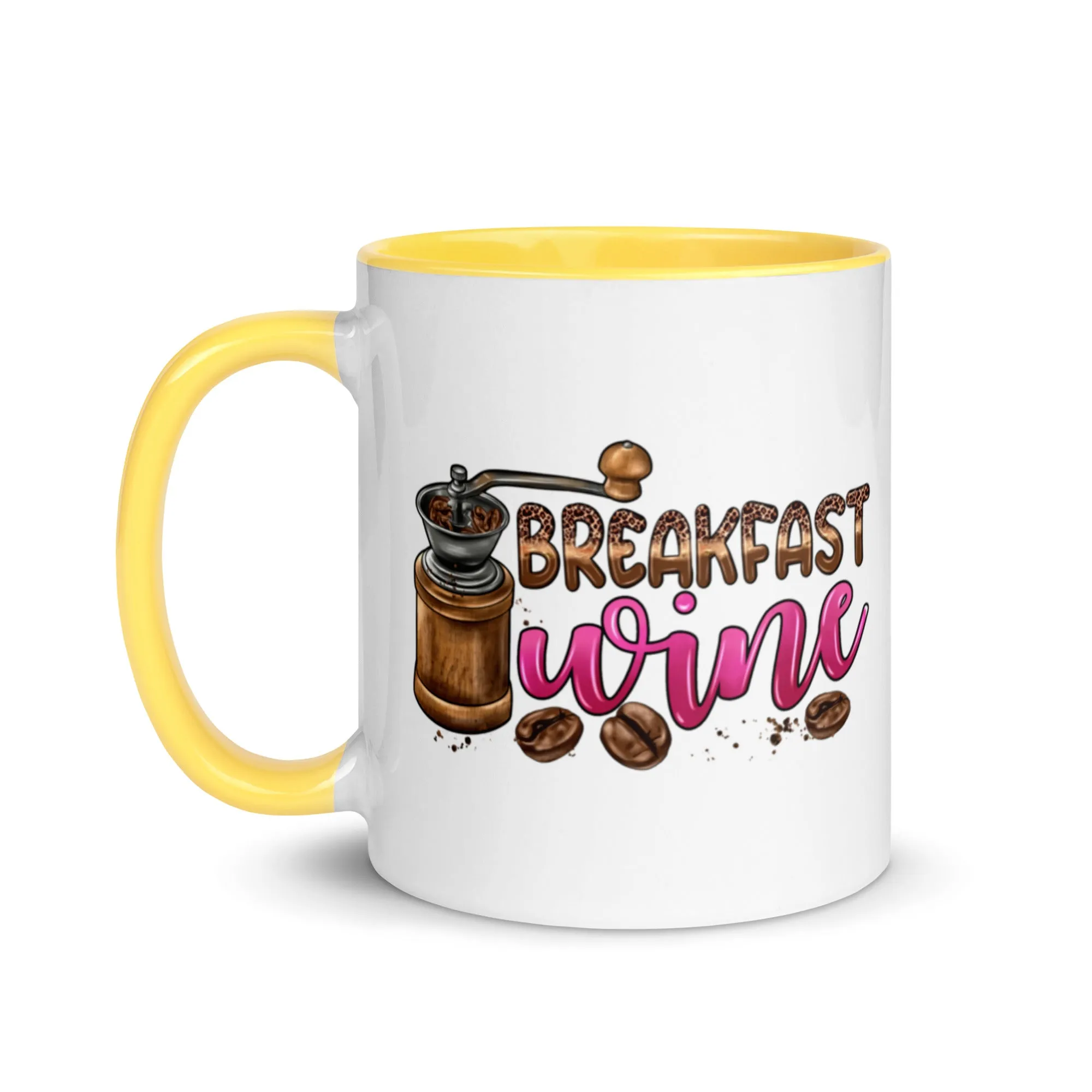 Breakfast Wine Mug with Color Inside