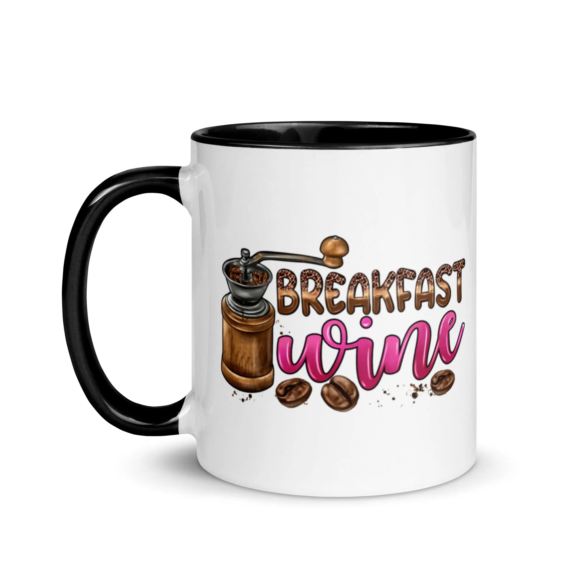 Breakfast Wine Mug with Color Inside