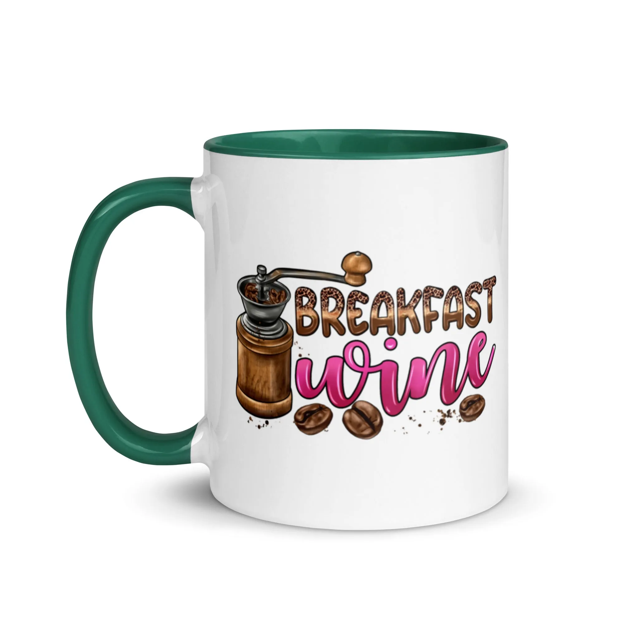 Breakfast Wine Mug with Color Inside