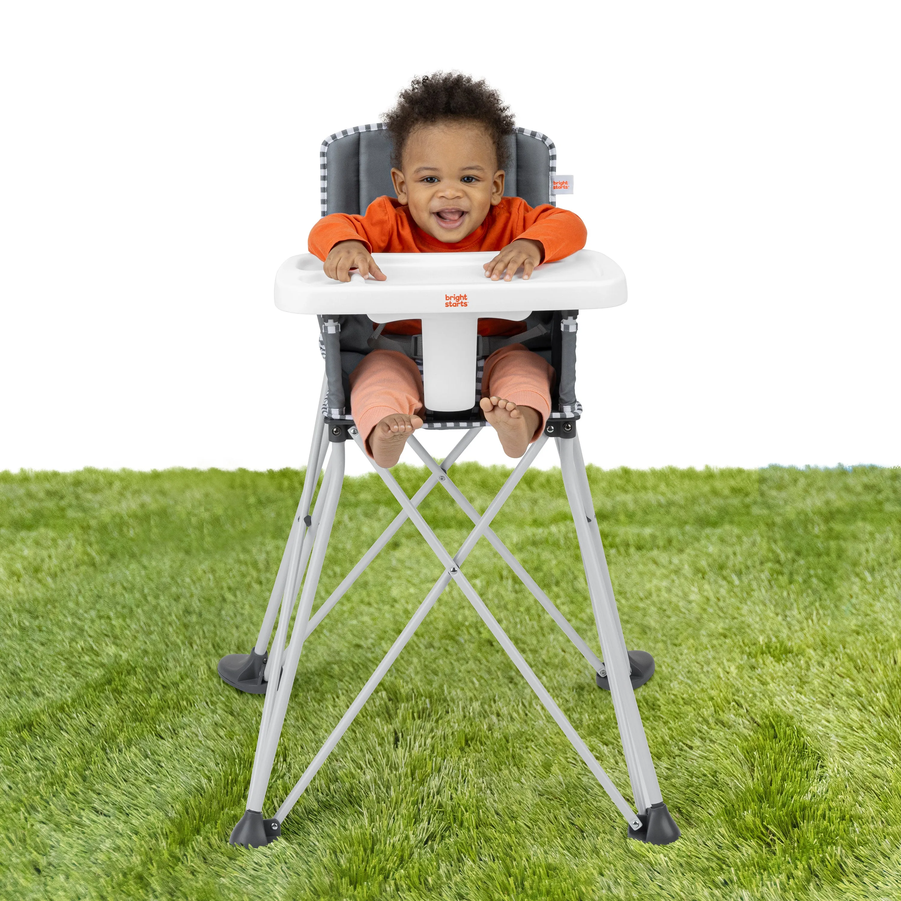 Bright Starts Pop 'N Dine Portable High Chair - Grey