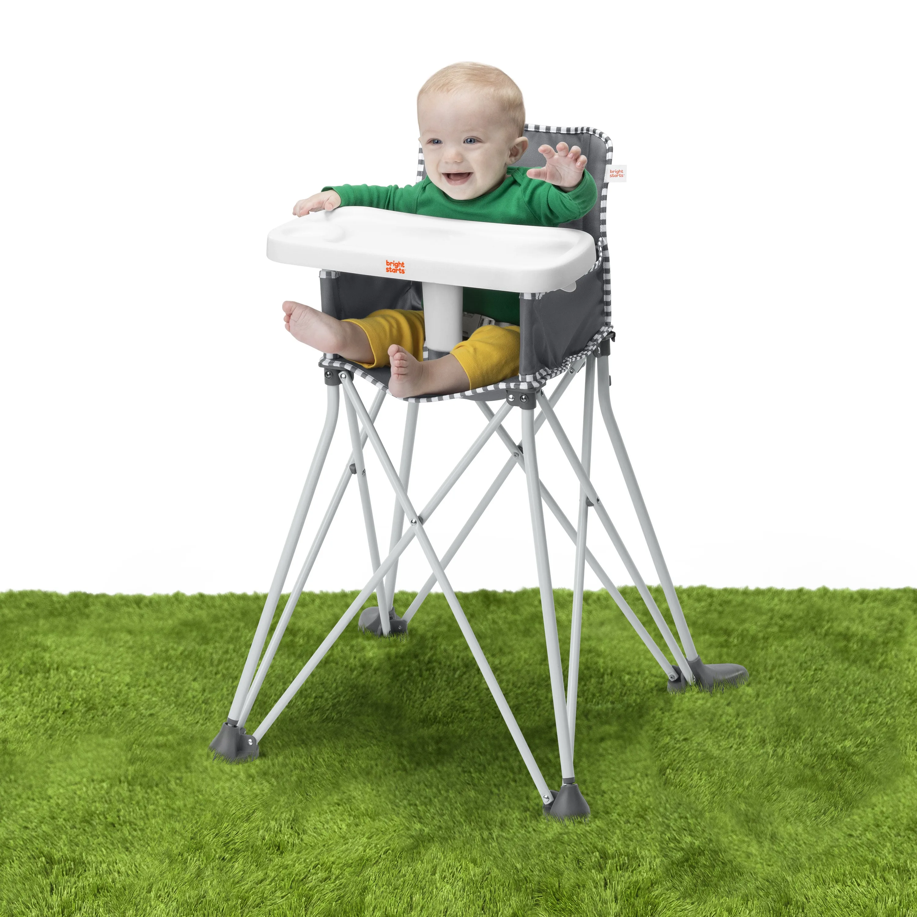 Bright Starts Pop 'N Dine Portable High Chair - Grey