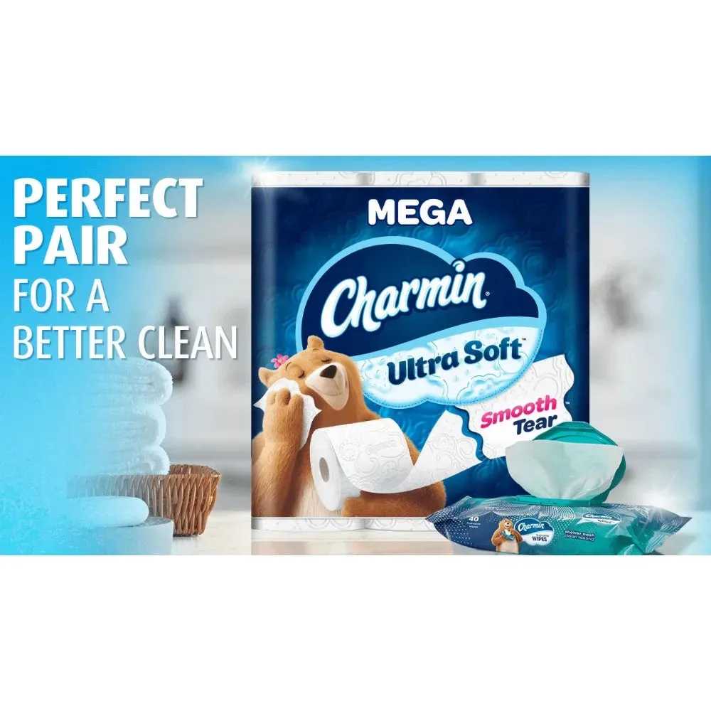 Charmin Ultra Soft Toilet Paper 24 Super Mega Rolls, 336 Sheets per Roll, 8064 Total Sheets