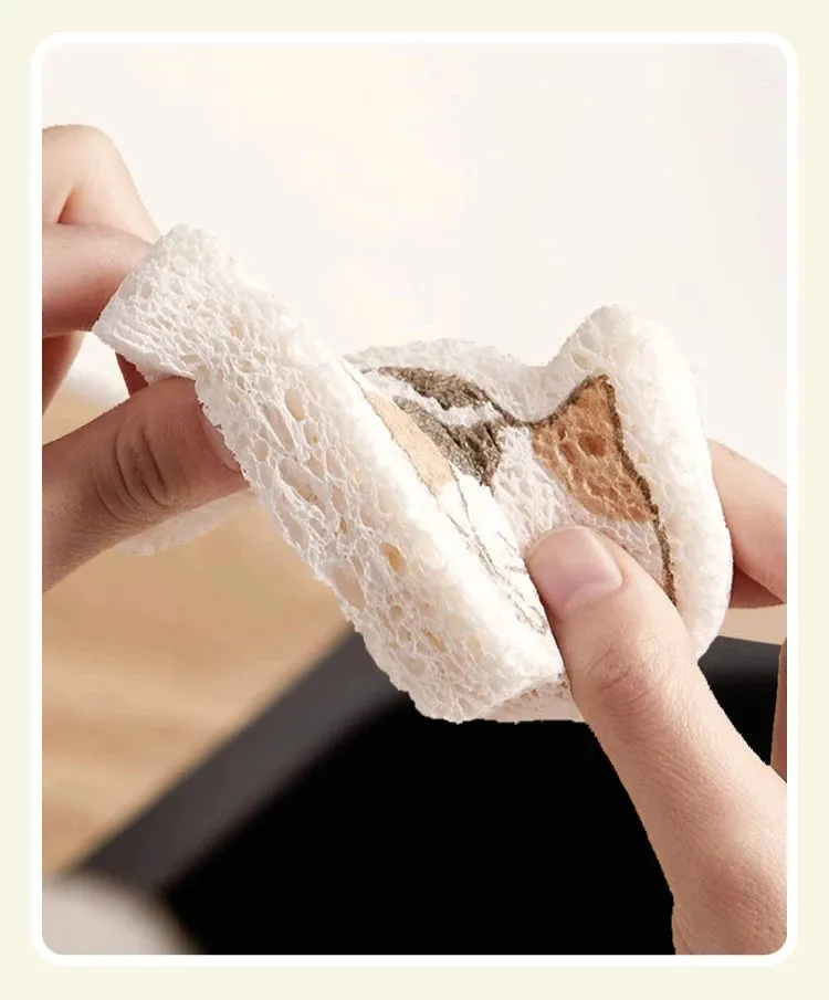 Cute Cat Scratch Sponge Wipes