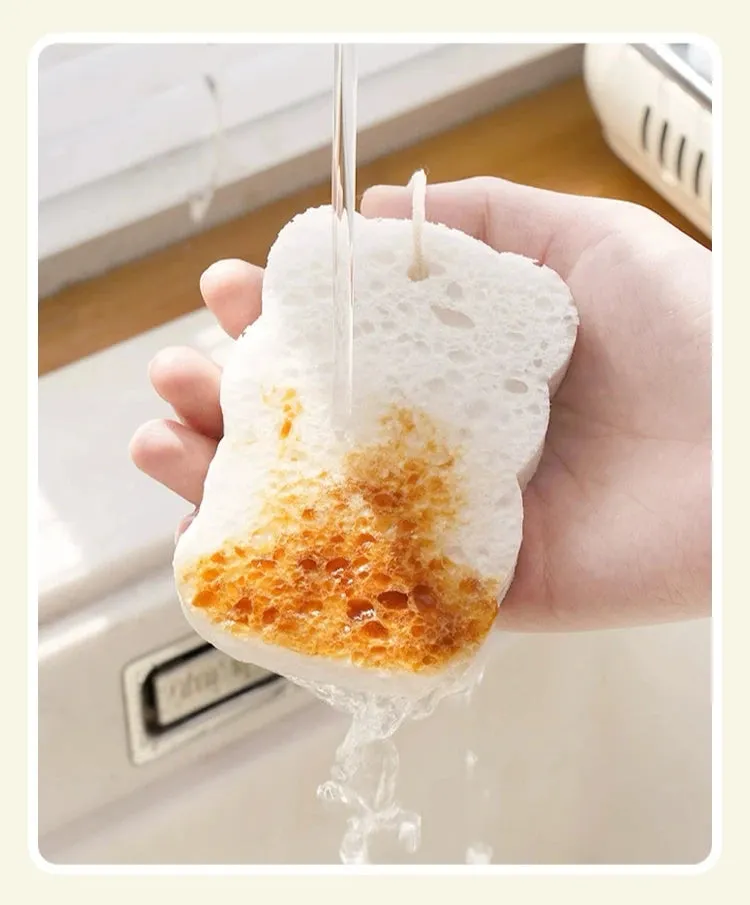 Cute Cat Scratch Sponge Wipes