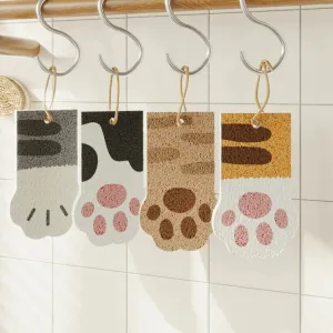 Cute Cat Scratch Sponge Wipes