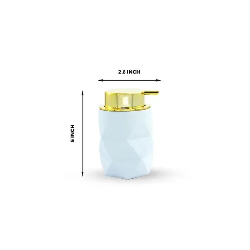 Diamond-Shaped Soap Dispenser for Bathroom and Kitchen - Gold