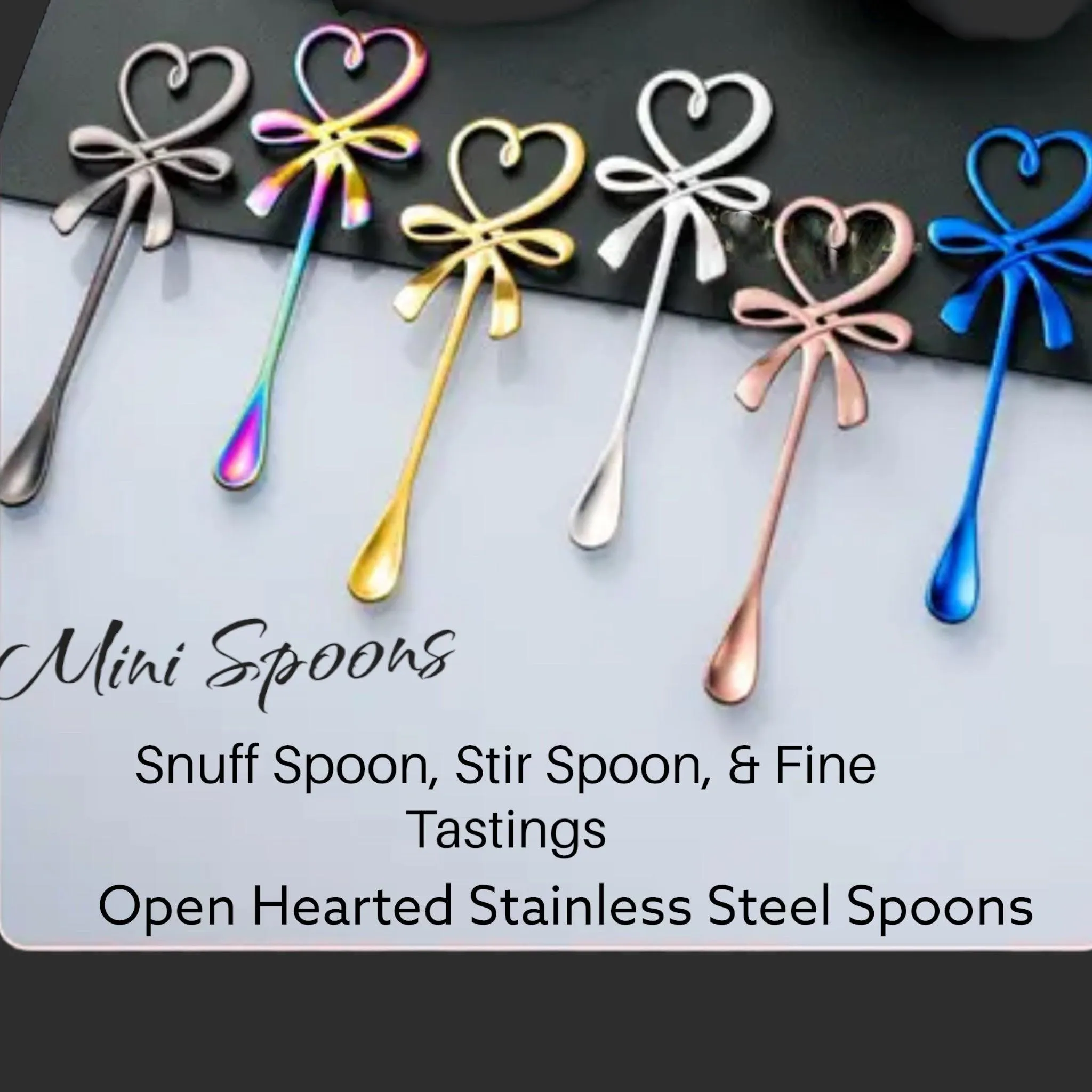 Heart Shaped Tasting Spoons