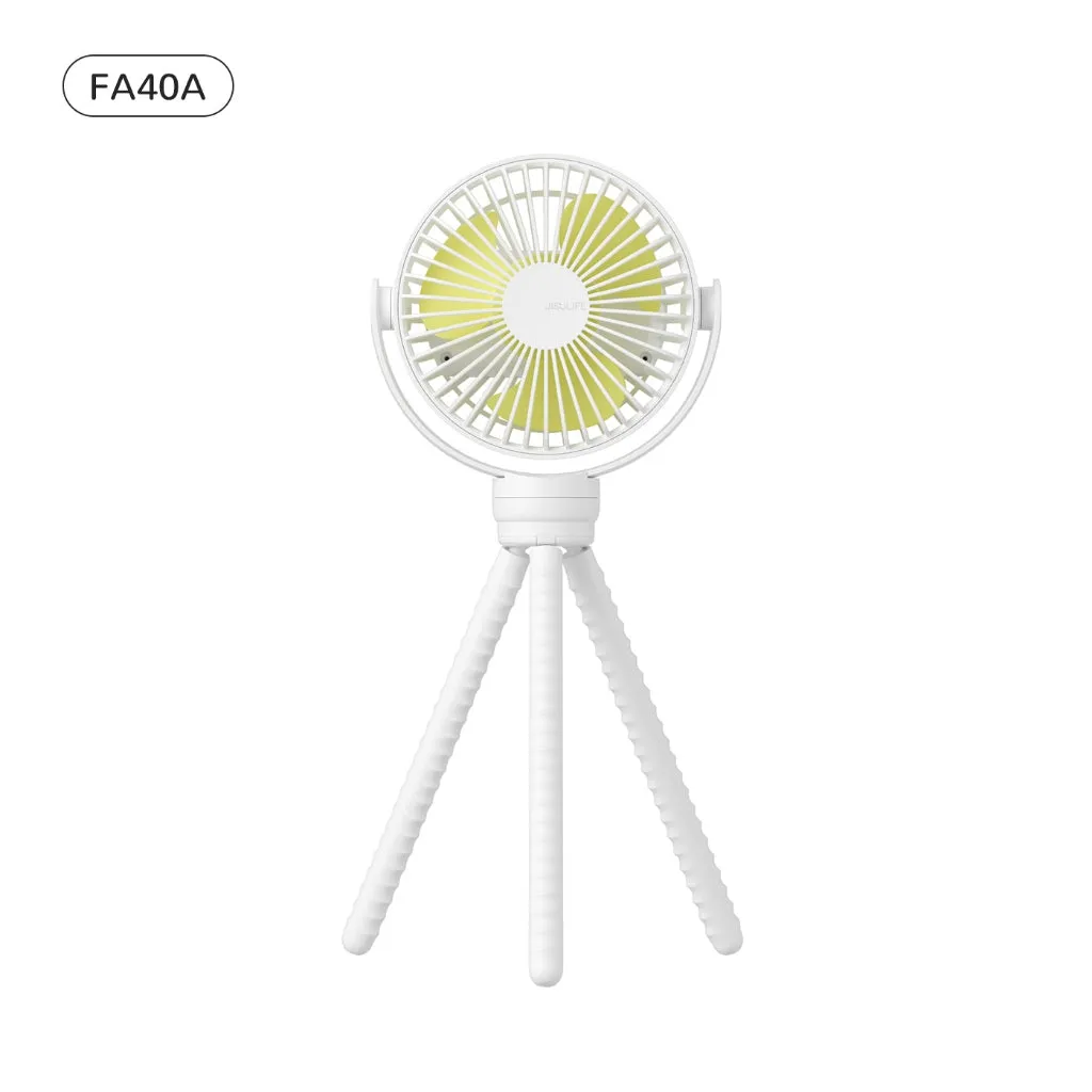 JISULIFE FA24 Mini Octopus Fan / Baby-Friendly / Flexible Tripods / 4000mAh Battery / 4 Wind Speed / 360°Rotation