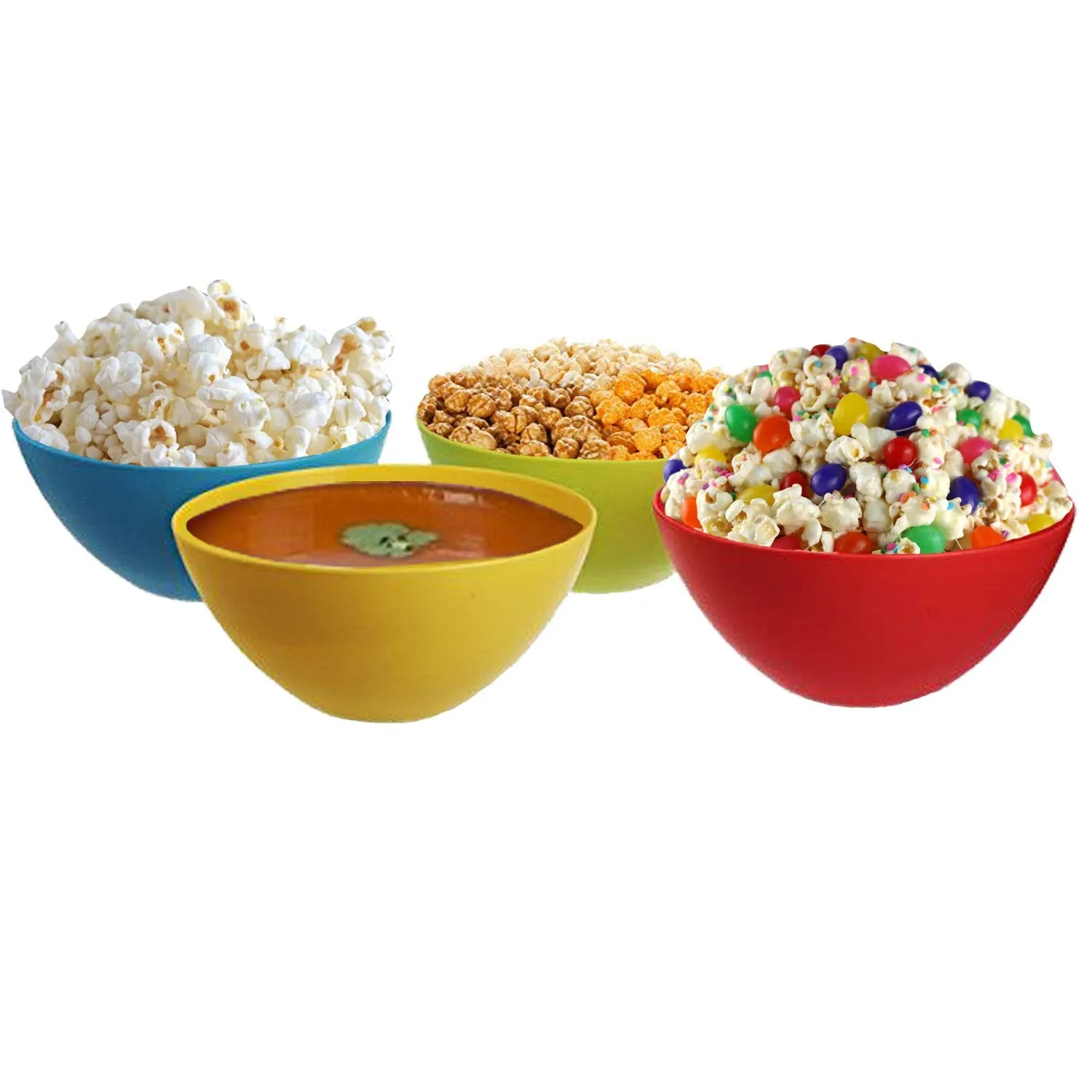 Kuber Industries Plastic Microwave Safe Mixing Bowl Set (Multicolor, 1500 ml, CTKTC03474) - 6 Pieces