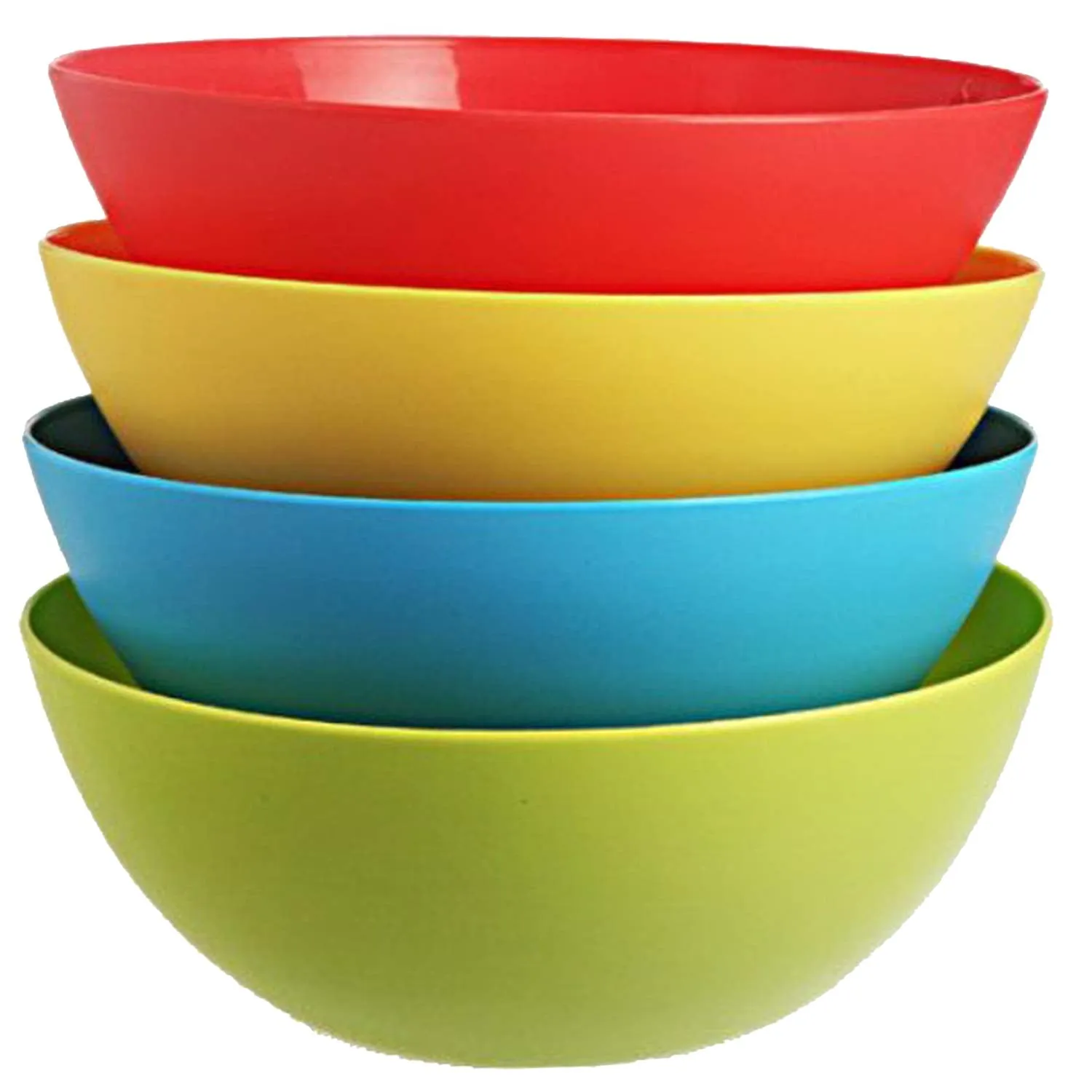 Kuber Industries Plastic Microwave Safe Mixing Bowl Set (Multicolor, 1500 ml, CTKTC03474) - 6 Pieces