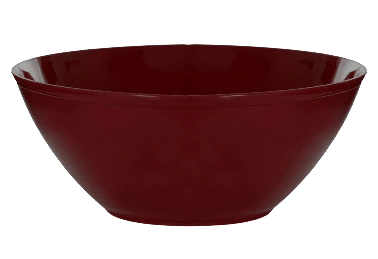 Kuber Industries Plastic Microwave Safe Unbreakable Mixing Bowl/Salad/Dining Table/Kitchen Plastic Bowl Set, 500 Ml (Set of 6) Brown-KUBMART15647