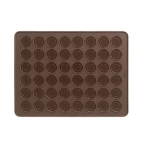 Macaron Bake Mat Brown 40 x 30