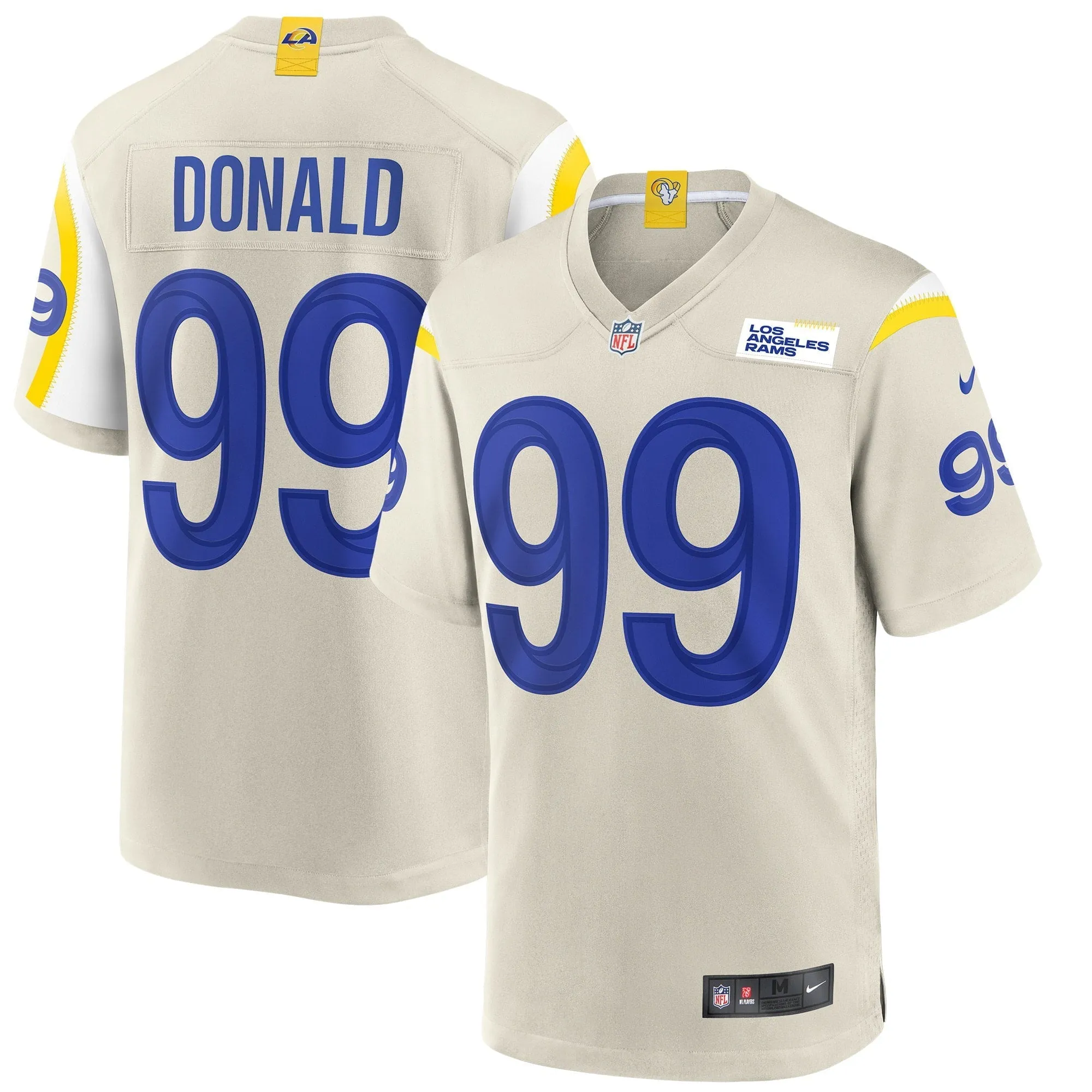 Men's Nike Aaron Donald Bone Los Angeles Rams Player Game Jersey