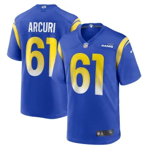 Men's Nike AJ Arcuri Royal Los Angeles Rams Game Player Jersey