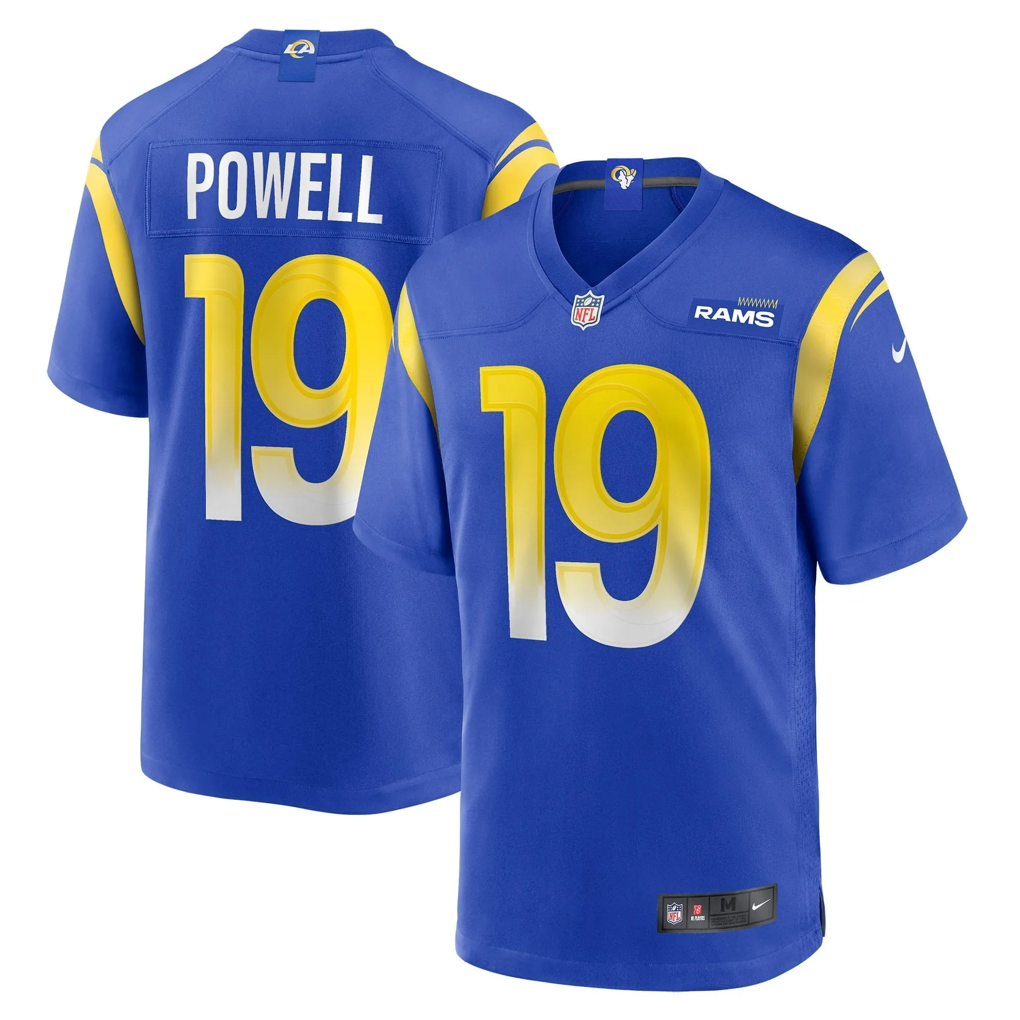 Men's Nike Brandon Powell Royal Los Angeles Rams Game Jersey