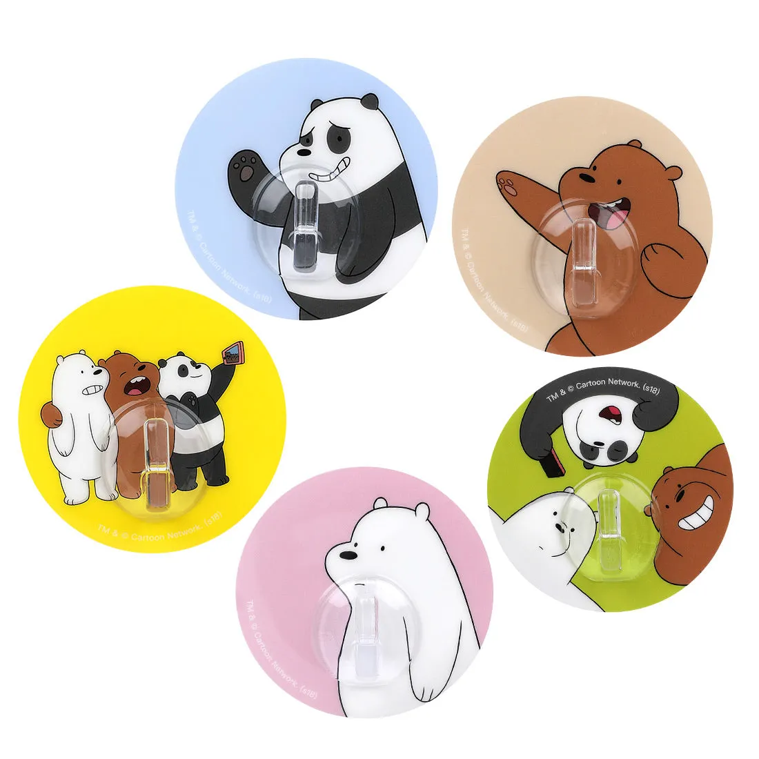 MINISO We Bare Bears- Hook (5 Pack)