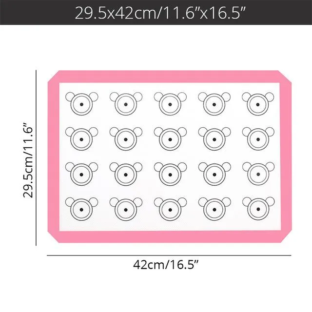 Nonstick Macaron Silicone Backing Mat