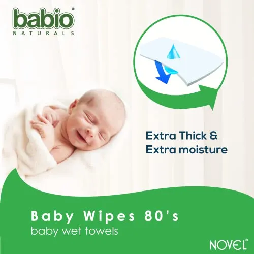 NOVEL Baby Wet Wipes/Pack With Lid (Pack of 6-80 Sheet)