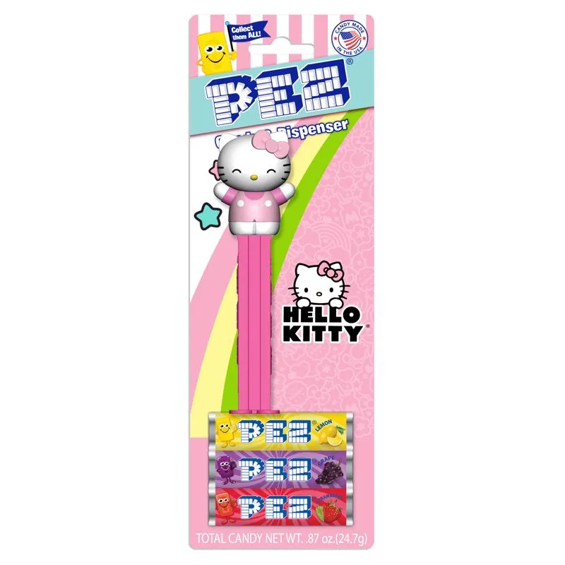 PEZ Hello Kitty Assorted Candy and Dispenser 0.87 oz