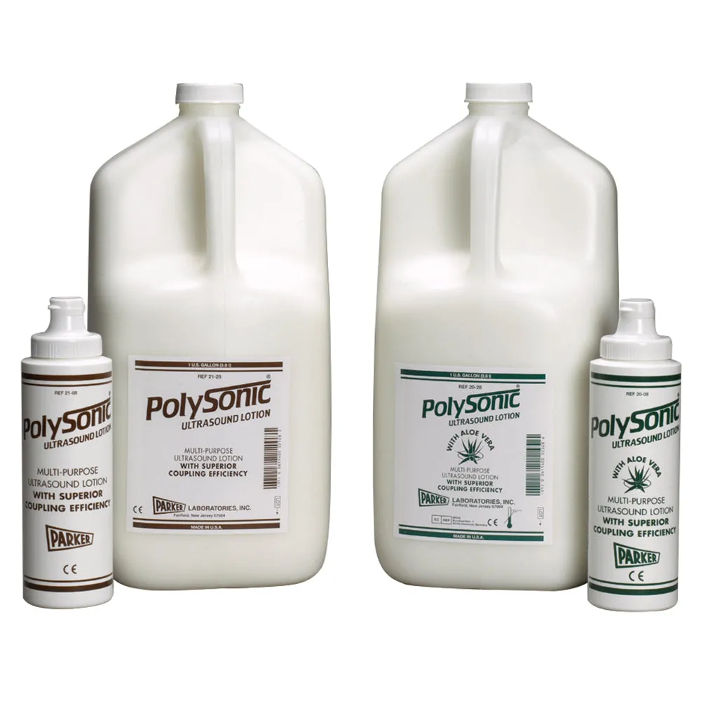 Polysonic Ultrasound Lotion with Aloe, One Gallon