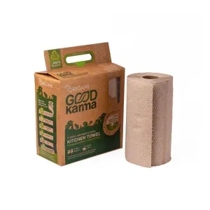 Recycled Kitchen Towel - 2 Ply - 75 pulls per roll | Pack of 4 rolls