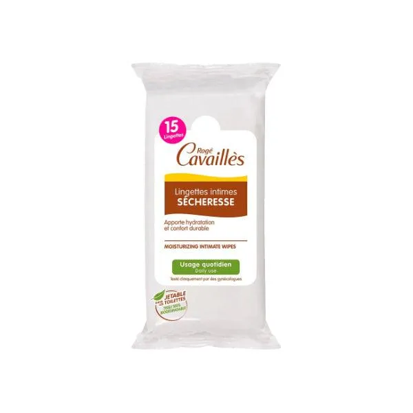 Roge Cavailles - Moizturising Intimate Wipes