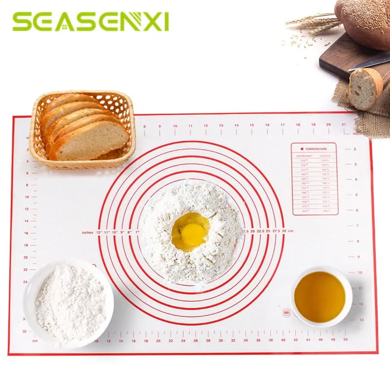 Silicone Baking Mats Sheet Pizza Dough Non-Stick Maker Holder Pastry Kitchen Gadgets Cooking Tools Utensils Bakeware Accessories