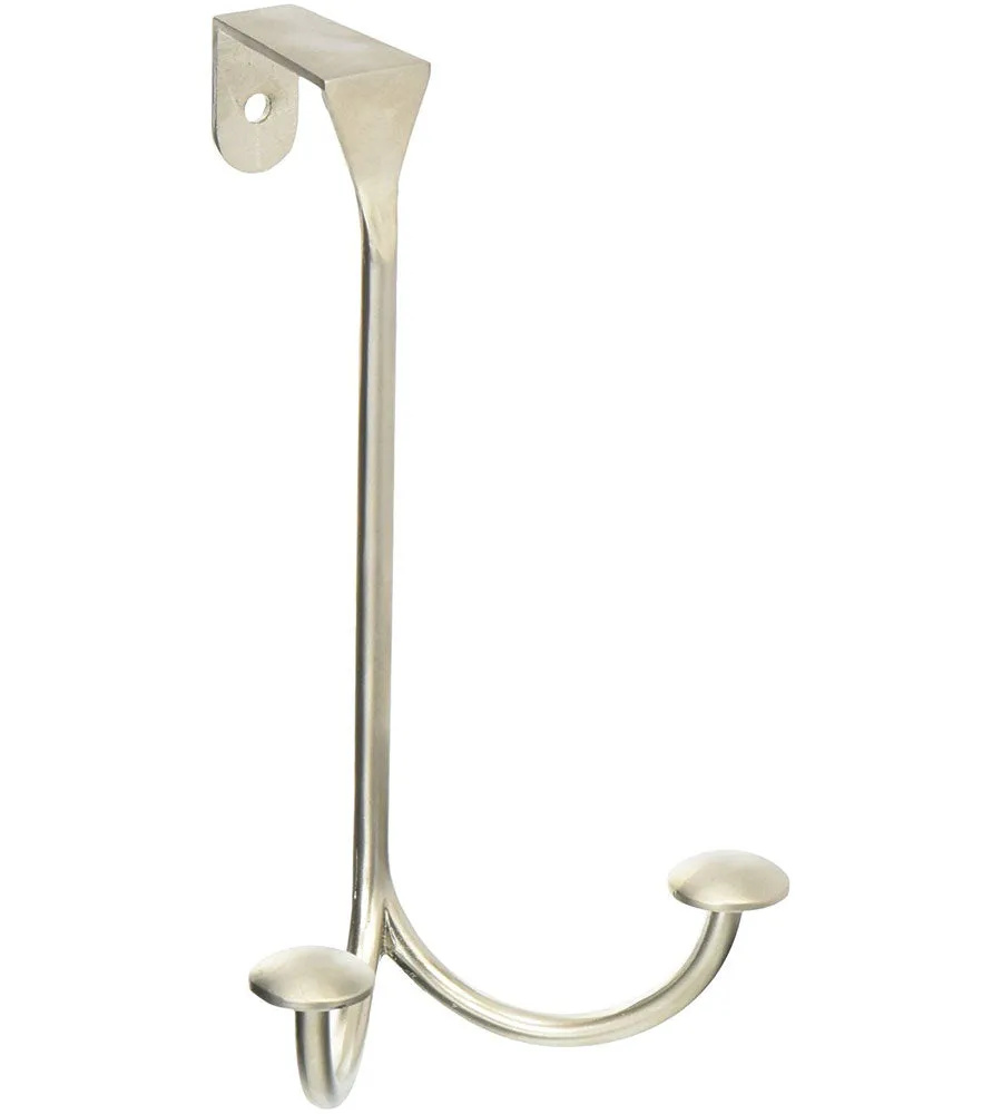 Stratford Over Door Double Hook - Satin Nickel