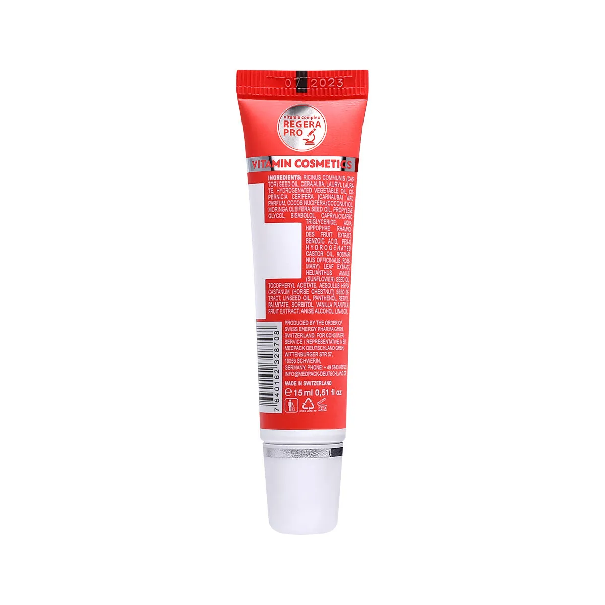 Swiss Energy, Multi lip balm. Lip balm with moringa oil   vitamins A, B5   omega 3-6, 15ml.