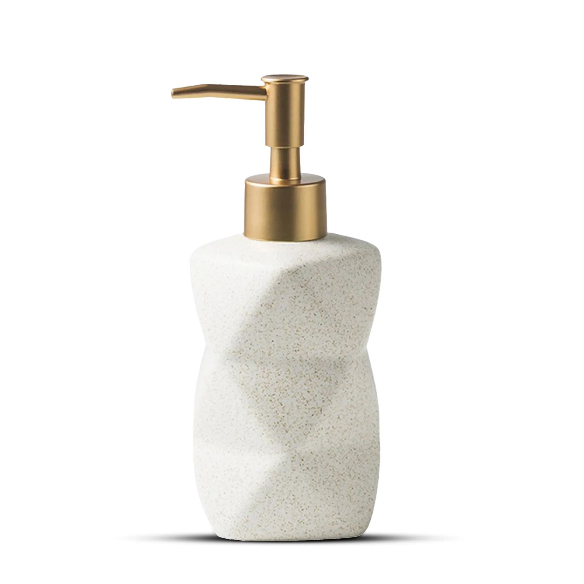 The Better Home 300ML White Ceramic Soap Dispenser for Bathroom | Bathroom Accessories | Handwash Dispenser | Liquid Soap Dispenser for Kitchen | Handwash Bottle | Hand Wash Dispensers Pump