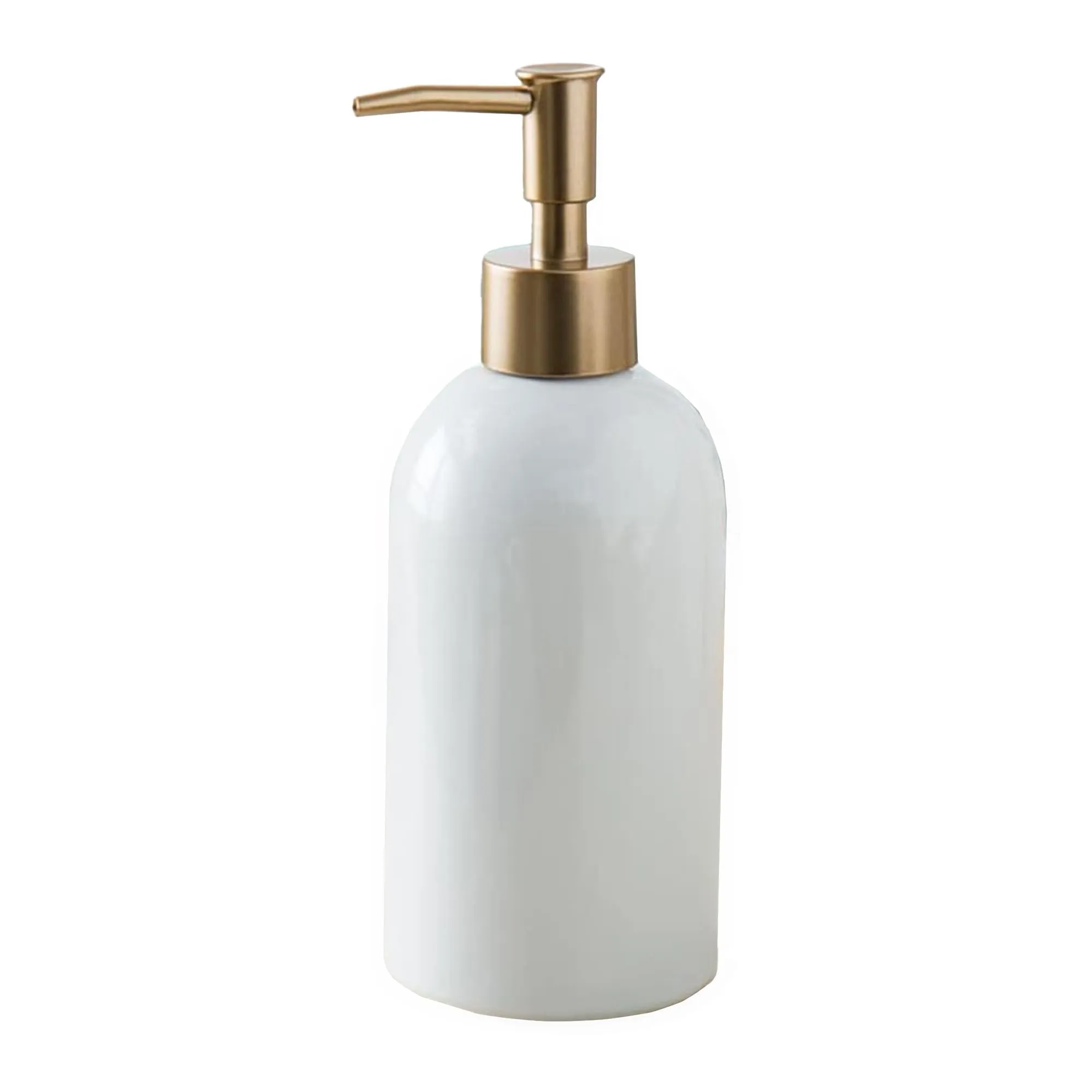 The Better Home 420ML White Ceramic Soap Dispenser for Bathroom | Bathroom Accessories | Handwash Dispenser | Liquid Soap Dispenser for Kitchen | Handwash Bottle | Hand Wash Dispensers Pump