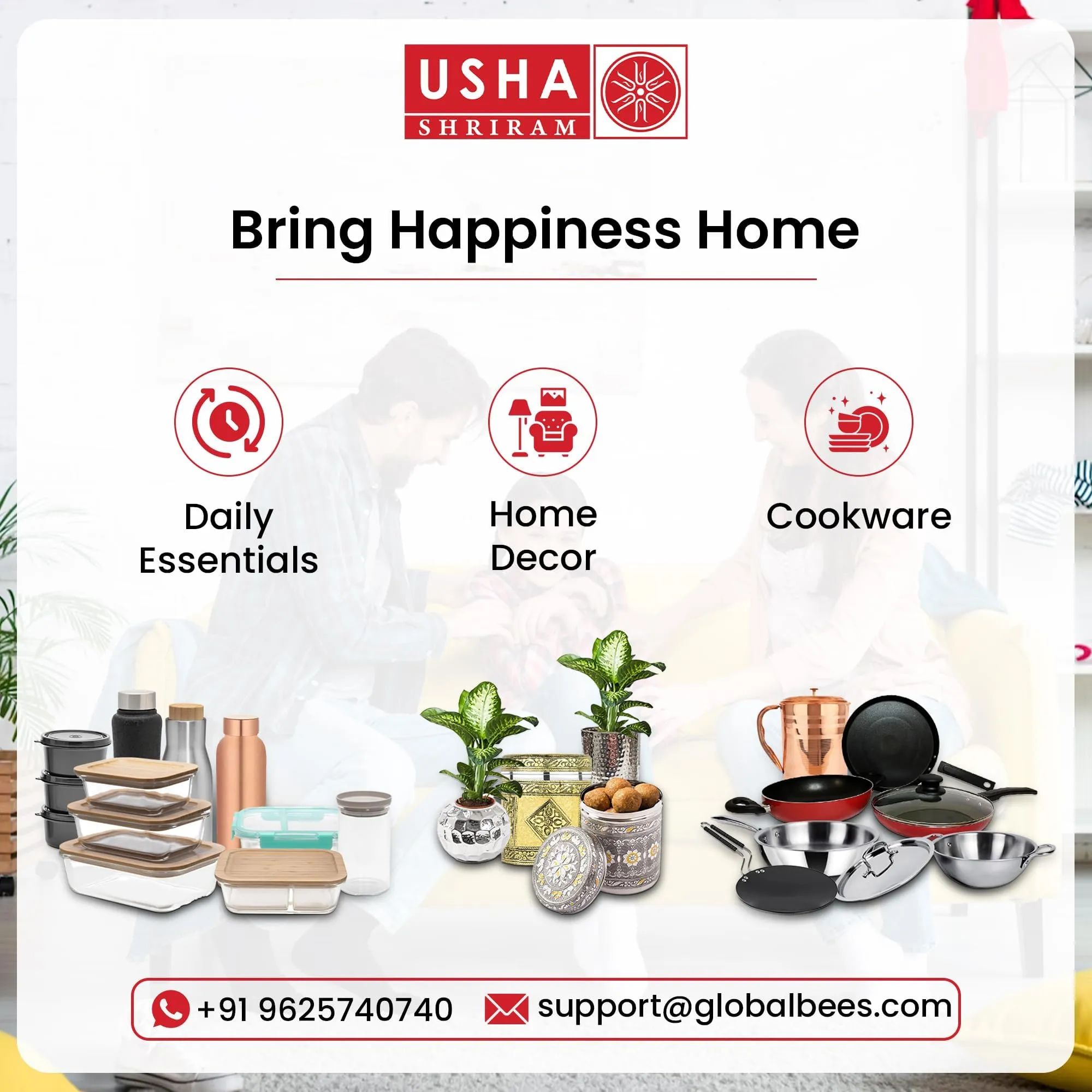 USHA SHRIRAM Insulated Casserole For Roti (1500ml) |Stainless Steel Hot Roti Box For Kitchen | Chapati Box For Kitchen | Serving Bowl Set | Curry Bowls For Serving | Kitchen Gift Items (Print 3)