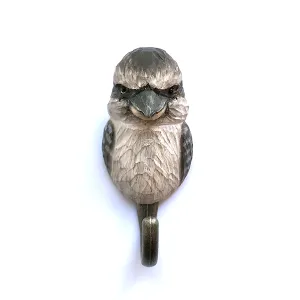 Wildlife Garden - Hand Carved Hook - Kookaburra