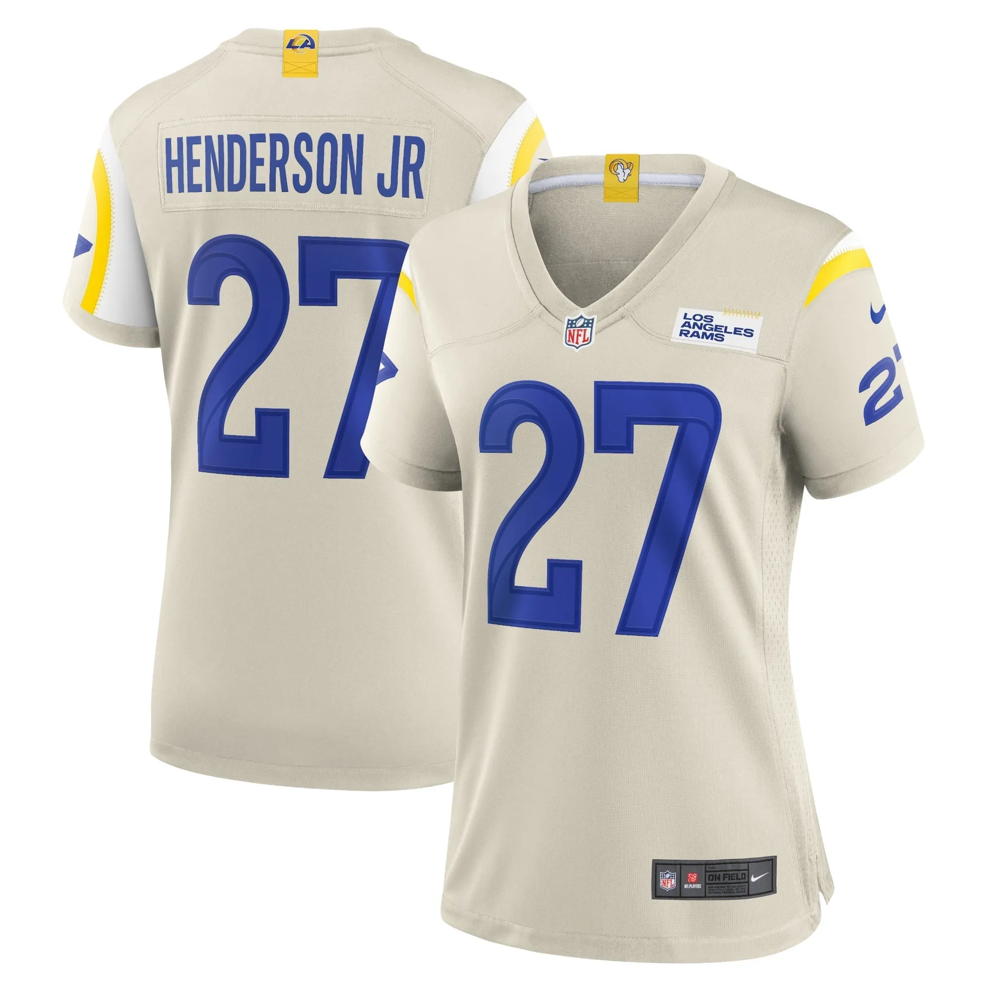 Women's Nike Darrell Henderson Jr. Bone Los Angeles Rams Player Game Jersey